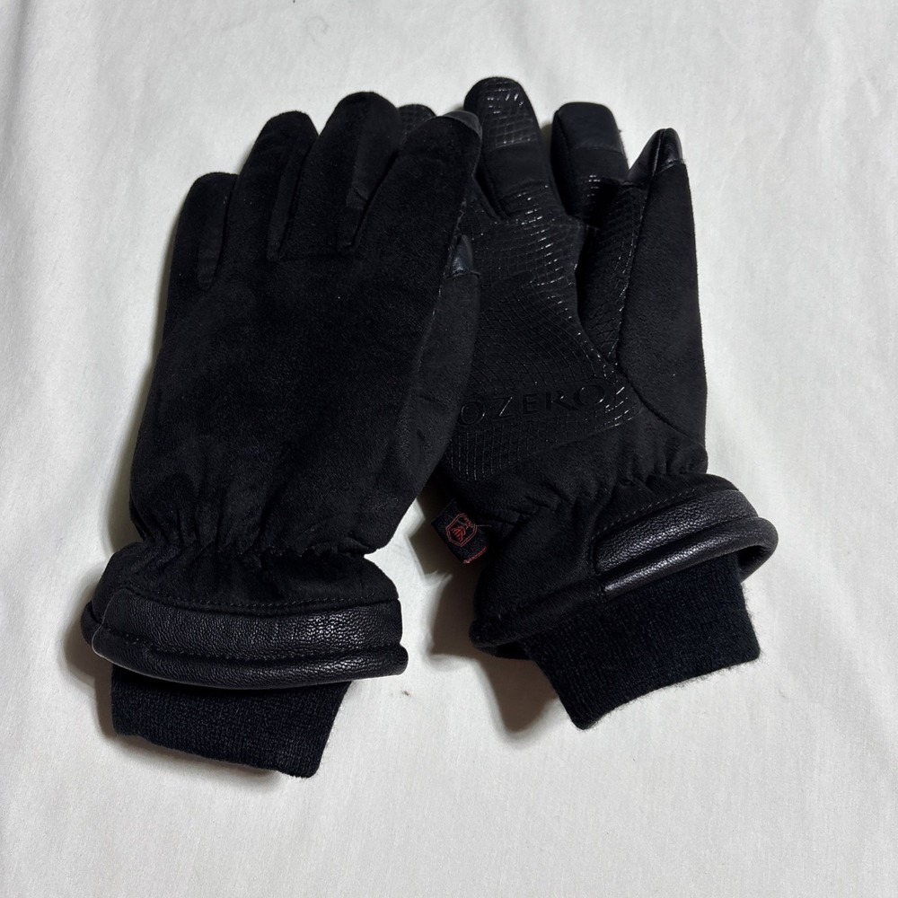 OZERO Waterproof Winter Gloves Men Women -30 ℉ Cold Proof Touchscreen Black Larg